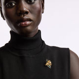 1980s Vintage Enamel Bee Brooch